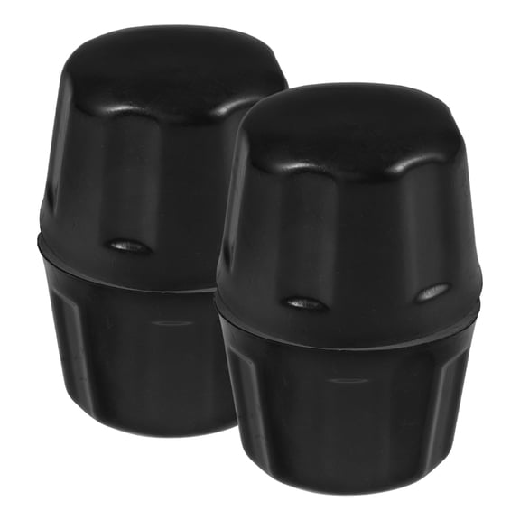 OATIPHO 4Pcs Rubber Rim Wheel Hub Dust Caps for Atv Tire Nuts Black Easy Install