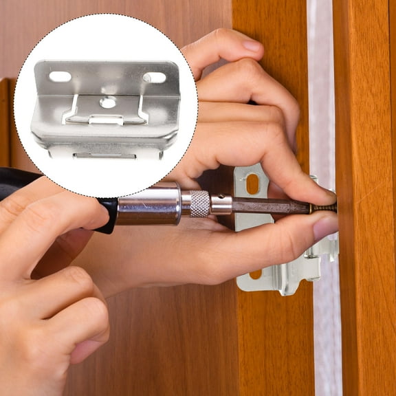 MUSEYA 4Pcs European Hinges for Face Frame Cabinet Iron Silver with