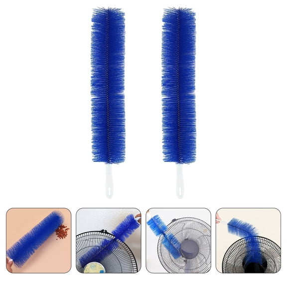 OATIPHO 4pcs Multifunctional Cleaning Brush for Ceiling Fan with Steel Nylon Blue