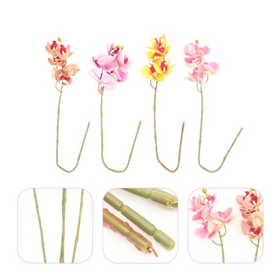 OATIPHO 4Pcs Assorted Color Reptile Terrarium Plants Decorative Artificial Climbing Plant Decor