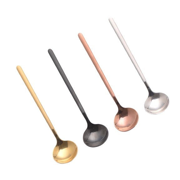 MUSEYA Latte Spoons Coffee Spoon 304 Stainless Steel 4Pcs