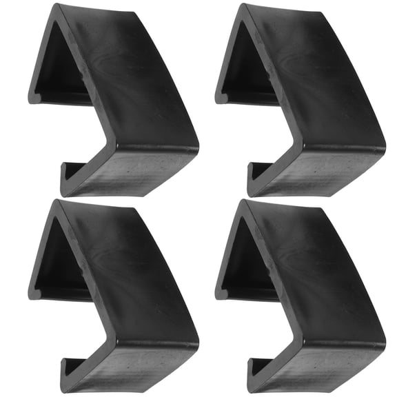 OATIPHO Outdoor Furniture Clips Black Plastic for Wicker Sectional Sofa Connectors 4Pcs