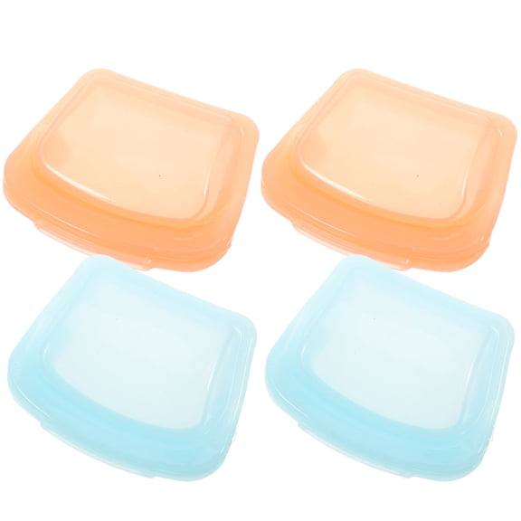 MUSEYA 4pcs Assorted Color Silicone Storage Holder for Medication Organizer Everyday Use