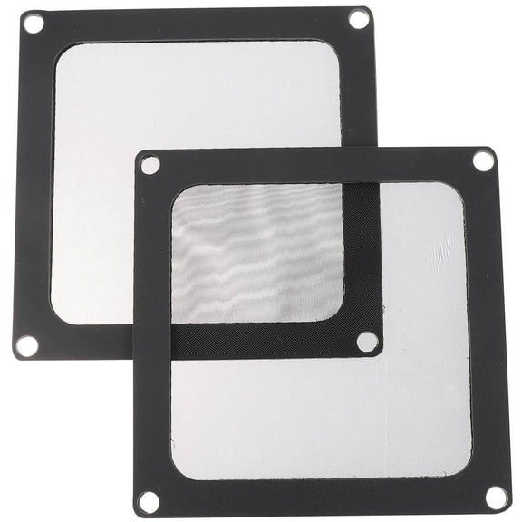 OATIPHO 4Pcs Black Computer Dust Screens Mesh Fan Filters for Cooling and Noise Reduction