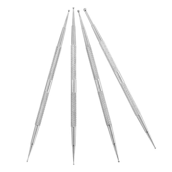 MUSEYA 4pcs Nail Art Dotting Tool Lightweight for Nail Art Creation and Women Back to School