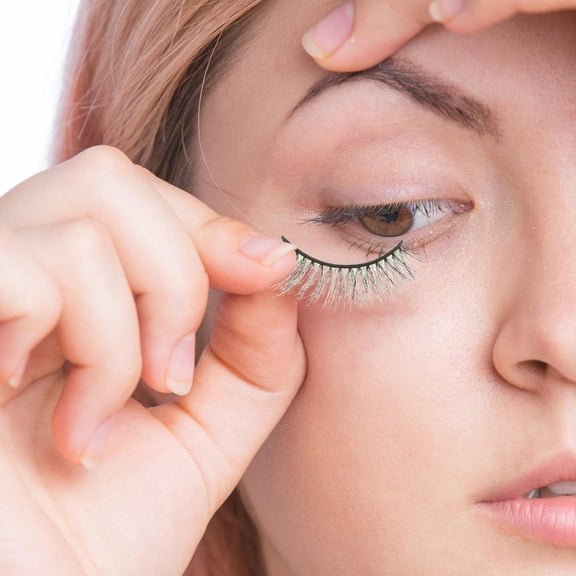 OATIPHO 5Pairs Fashionable Assorted Color False Lash Extensions for Prom and Cosplay Use