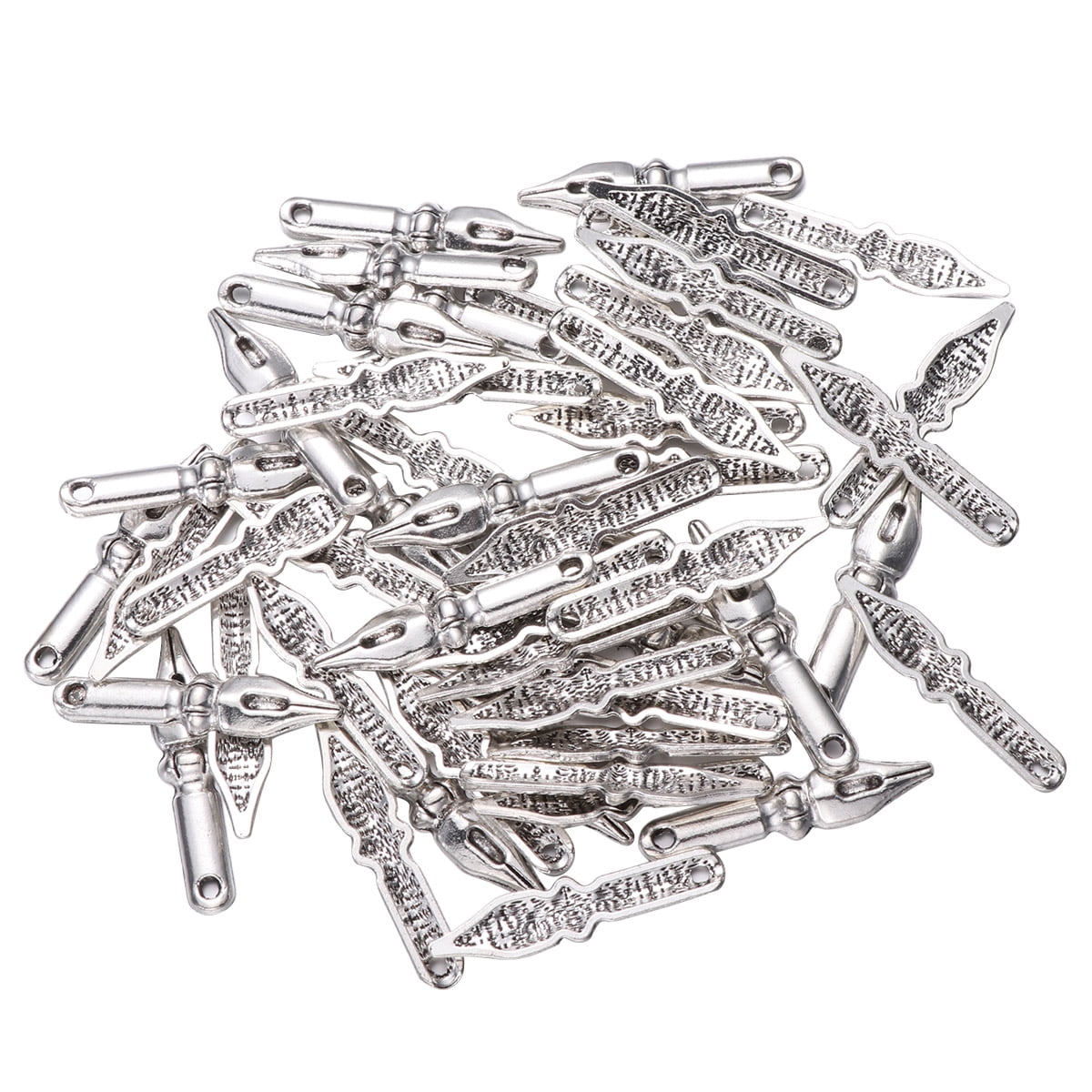 MUSEYA Key Charms for Jewelry Making Pendant Jewelry Making Silver 50 ...