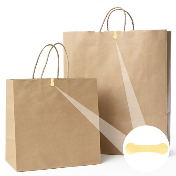 MUSEYA 500Pcs Long Strip Tamper Evident Seal Golden PVC for Document Sealing