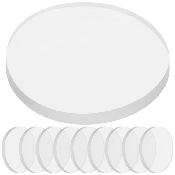 OATIPHO 50Pcs Clear Glass Table Protector Pads Non Adhesive Anti Skid Round Furniture Floor Pads