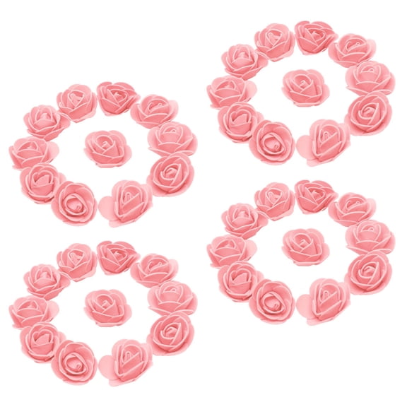 OATIPHO Artificial Flower Decoration Pink Foam Rose Shape 50Pcs