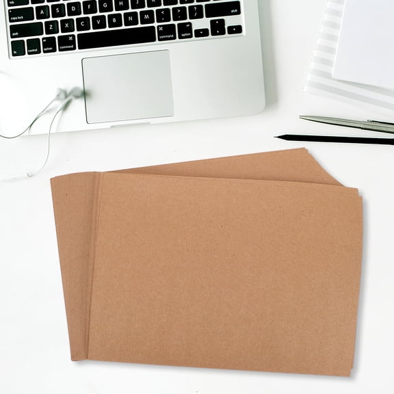 OATIPHO 50Pcs Lightweight Durable Khaki Kraft Cardboard Sheets for Home Crafts Packaging and Dividers