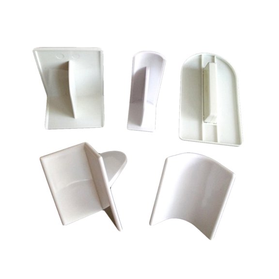 OATIPHO 5Pcs Buttercream Smoother ula White Plastic Baking Tools for Bakers