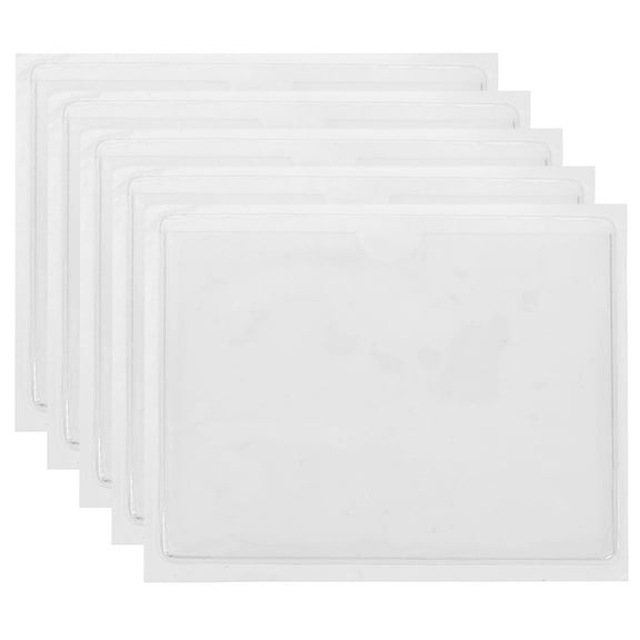 MUSEYA 5Pcs Plastic Label Covers Self Adhesive For Business Use