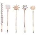 thumbnail image 1 of OATIPHO 5Pcs Golden Hair Clip Metal Barrettes Alloy Good Hold Fashion Hair Accessories, 1 of 8