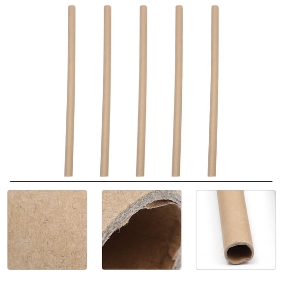 MUSEYA 5pcs Napkin Paper Tube Khaki for Craft Supplies in Group Art Projects
