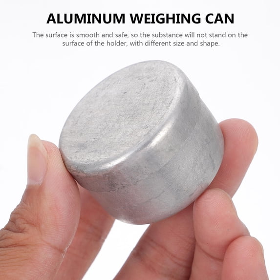 OATIPHO 5Pcs Aluminum Experimental Weighing Dish Holder Practical for Chemistry and Lab Sample Weighing