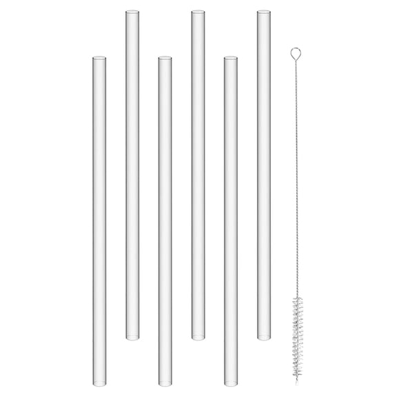 OATIPHO  Reusable Silicone Drinking Straws for Home, Transparent