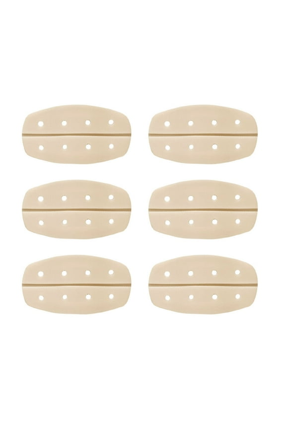 6Pack Breathable Shoulder Pads for Bras for Women Stretchy Beige Removable Everyday Use