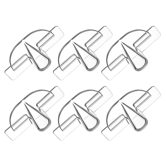 OATIPHO 6Pcs Transparent Eyewear Display Stand with Wall Mount Design for Stylish Storage