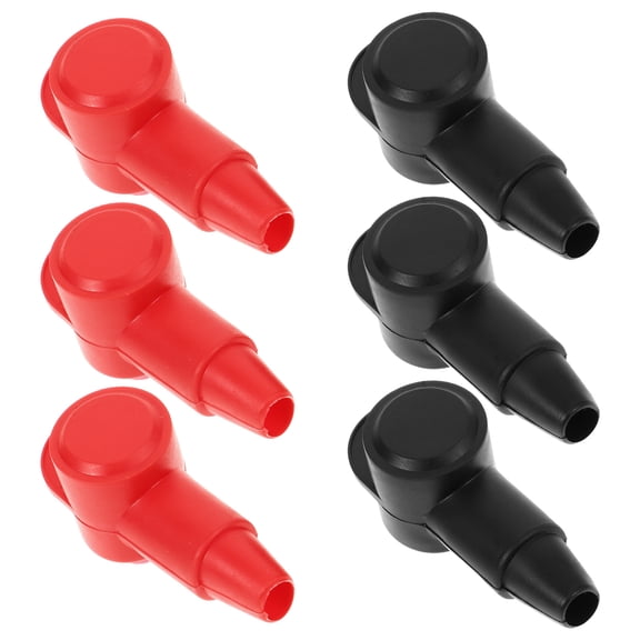 OATIPHO 6Pcs Battery Terminal Protector Covers PVC Insulated Sleeves for Car Automotive Use
