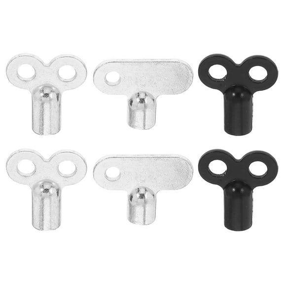 MUSEYA 6Pcs Radiator Key Set Zinc Alloy For Homeowners DIY And Plumbing Applications