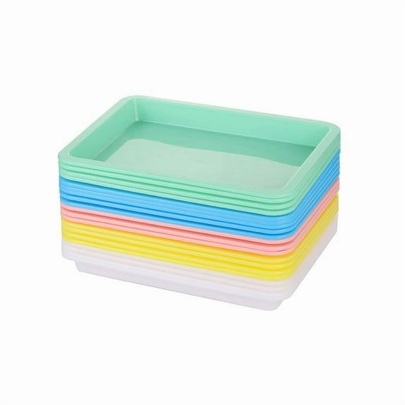 OATIPHO laboratory experiment tray Laboratory Trays PP for Teachers Multipurpose 6pcs