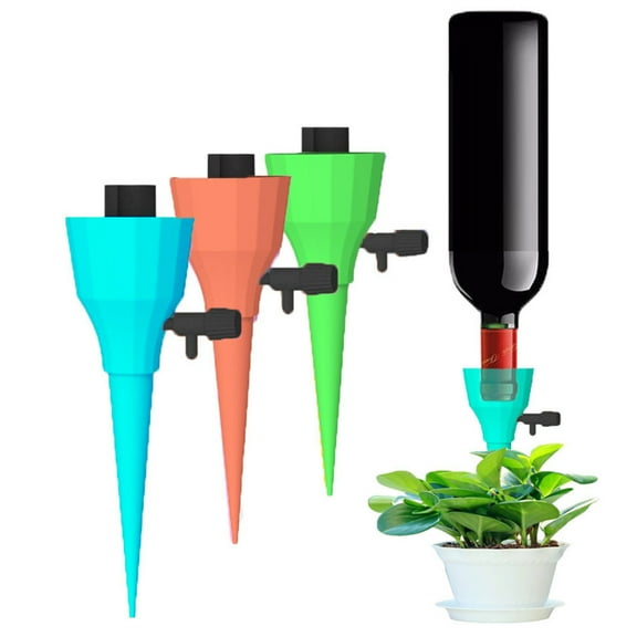OATIPHO 6Pcs Garden Cone Watering Device Universal Bottleneck Design for Automatic Plant Irrigation