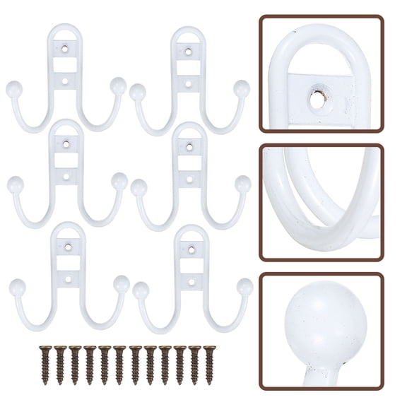 OATIPHO 6pcs Hat Hook Iron Organizer for Kitchen Homeowners