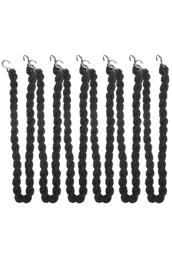 6Pcs Portable Elastic Boot Bands Black Outdoor Leg Tie Ropes with Hooks