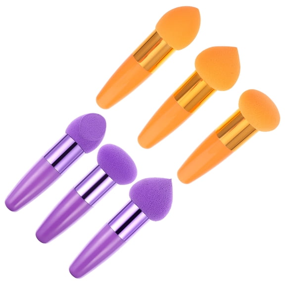 MUSEYA 6pcs Beauty Makeup Pens Blush Makeup Puff Pens for Daily Use Women Assorted to School