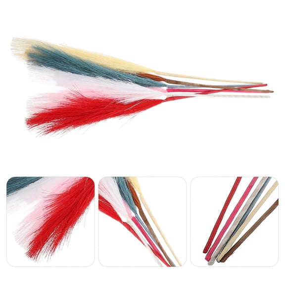 OATIPHO 7Pcs Reed Arrangement Props in Assorted Colors for Stylish Wedding and Home Decor