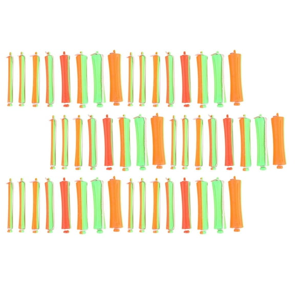 OATIPHO 80 Pcs Curling Perming Rods Plastic No Heat Required for Women Salon Use