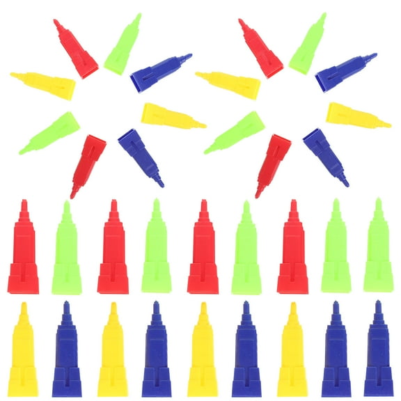 OATIPHO 80pcs Plastic Building Pieces for Board Game Accessories in Leisure Time Fun