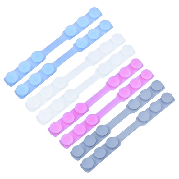OATIPHO Facial Mask Holder Silicone Blue 8PCS for Face Masks Outdoors