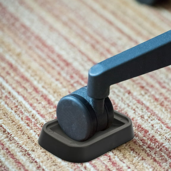 OATIPHO 8Pcs Bed Stoppers Furniture Caster Cups Protect Floors from Black