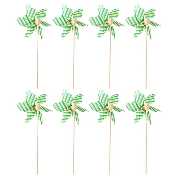 OATIPHO 8Pcs Pinwheel Toy Plastic Random Color Style for Garden Use Kids Adults