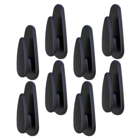 OATIPHO 8Pcs Invisible Car Hooks Premium Black Compact Multipurpose Vehicle Supplies