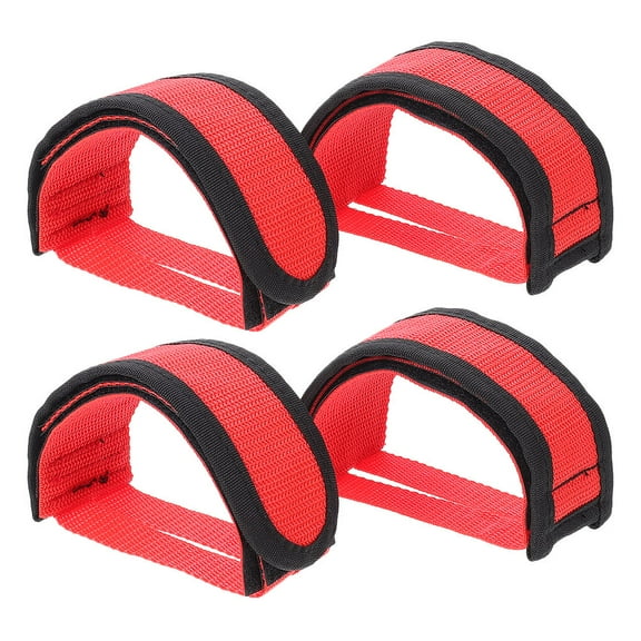 MUSEYA Adjustable Bike Pedal Foot Holders Anti Slip Straps for Boys and Girls Cycling Pedals 2pcs