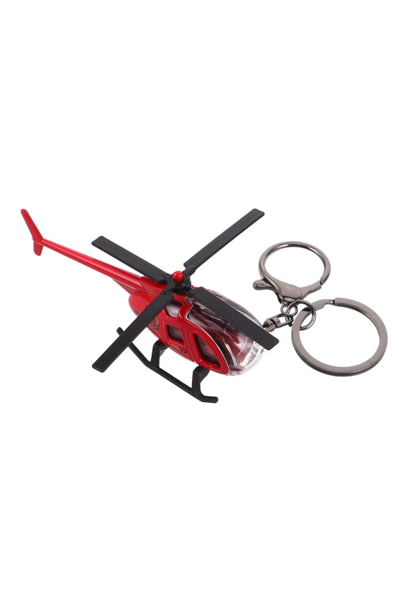 Creative Zinc Alloy Helicopter Keychain with Unique Airplane Model for Travel and Everyday Use