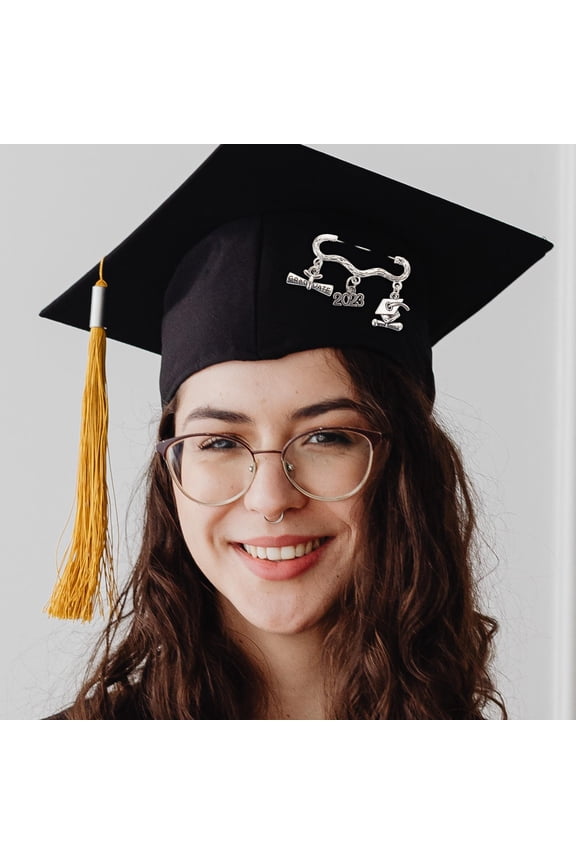 Alloy Graduation Brooch Pin Safety Pin for Lapel Bags Hats 2023