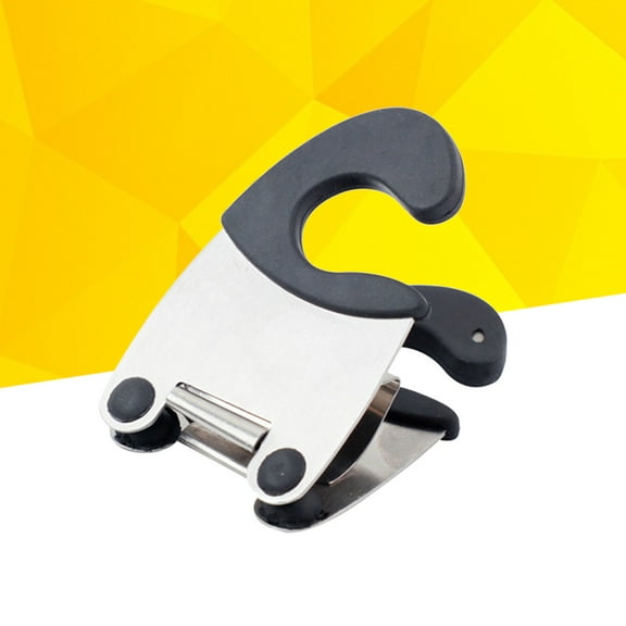 OATIPHO Pot Clip Spoon Rest Black For Cookware 1Set