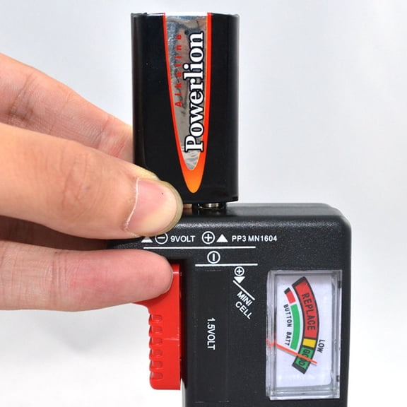 OATIPHO Battery Capacity Tester with Easy to Read Color Coded Meter for Aa Aaa 9V Batteries