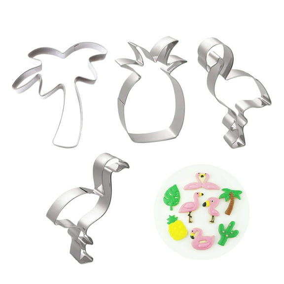MUSEYA Baking Tool Mould Cookie Cutter Coconut Tree Shape Stainless Steel for DIY Lovers 1Pcs