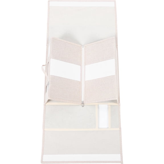 OATIPHO Cardboard Bed Sheet Organizer Container with Handles for Neat Closet Storage