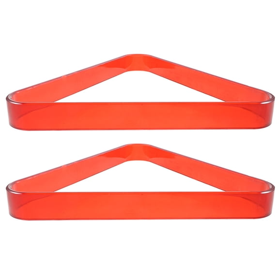 OATIPHO 2Pcs Red Billiard Triangle Frame for Snooker and Pool Tables Durable Plastic Rack
