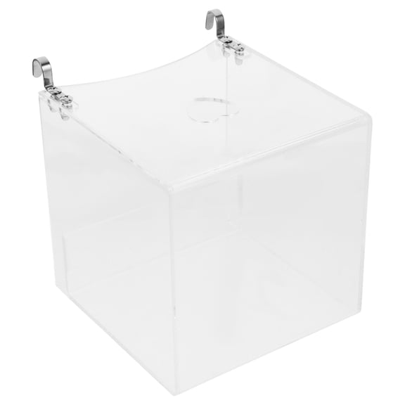 OATIPHO Bird Bath Cage Transparent Acrylic Cube for Summer Bathing 1Pcs