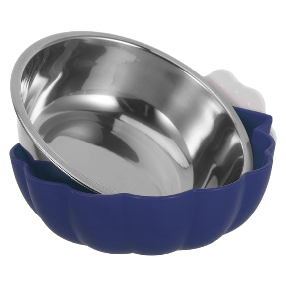 OATIPHO Bird Dish Blue Stainless Steel ABS for Small Parrots and Birds