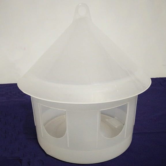 OATIPHO Plastic Bird Feeder Weatherproof Design White Window Mounted Feeder for Easy Garden Viewing