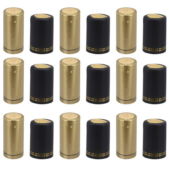 OATIPHO Seal Wine Bottle Cover Black PVC Flexible Heat Shrink Wrap