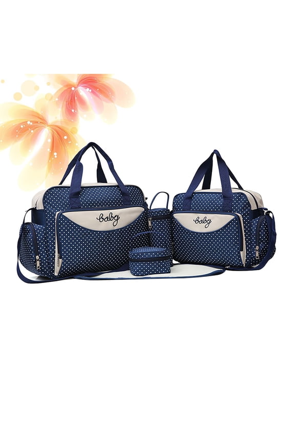 1Set Blue Mommy Tote Bag Super Lightweight Durable Handle for Everyday Use